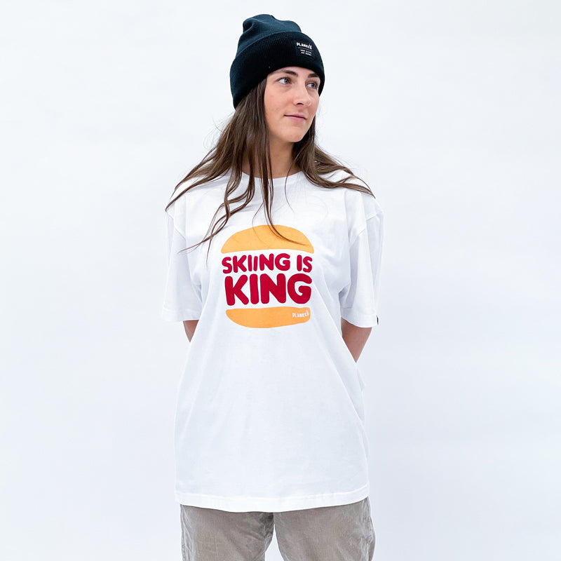 T-shirt bio « Le ski est roi »